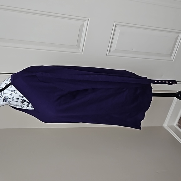 Zenana Outfitters Purple Pullover V-Neck Soft & Stretchy Sweater Women's Large - Picture 5 of 16